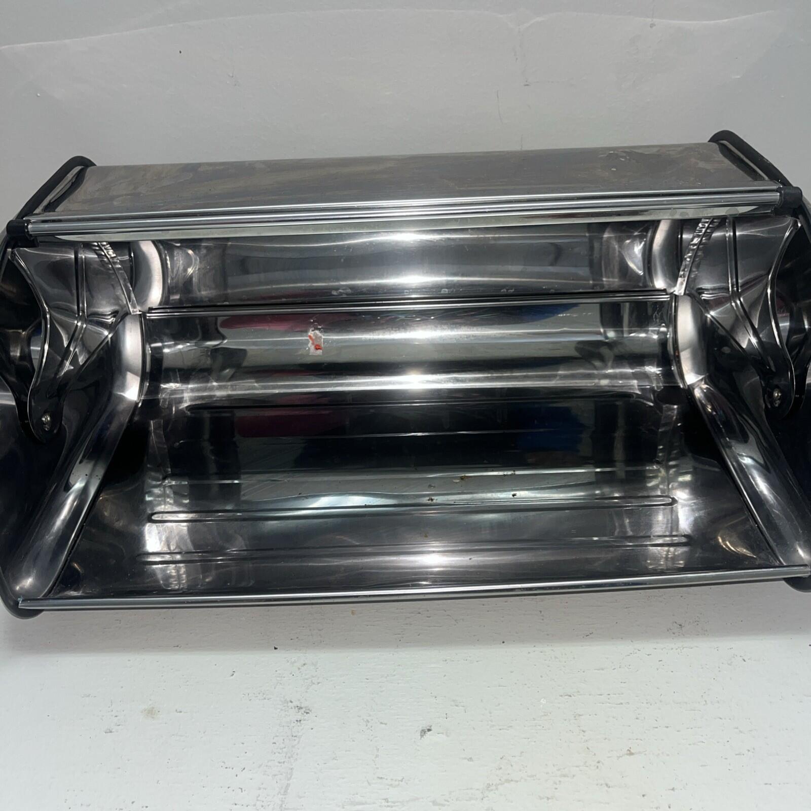 Retro Sliding Door Metal Bread Box Simpli Magic USED/GOOD