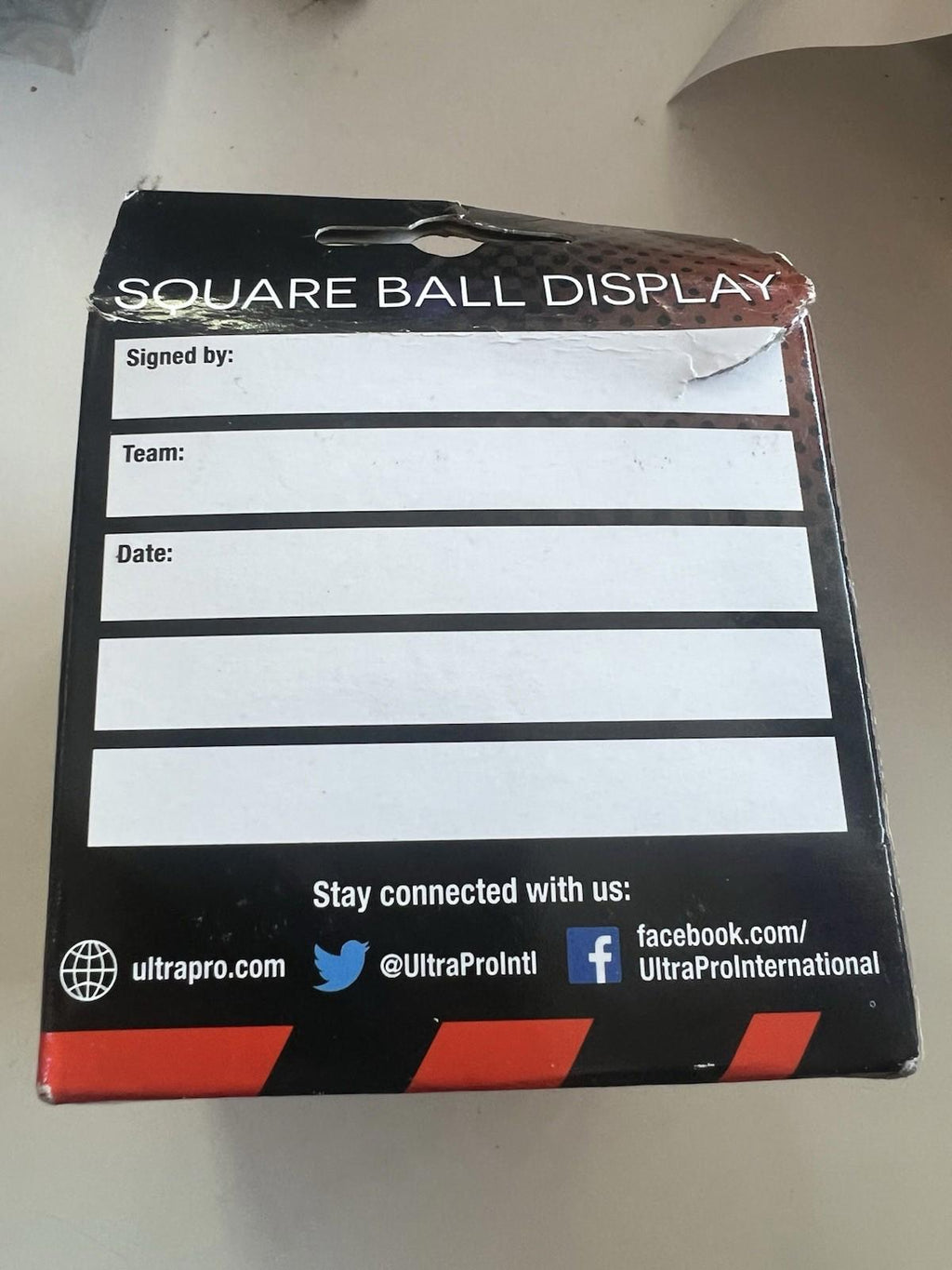 Ultra Pro Square Baseball Cube Display Case Built In Cradle