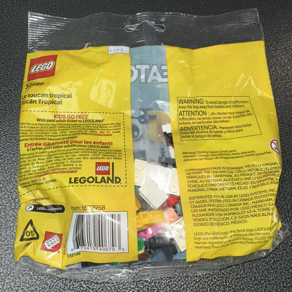 LEGO Creator Tropical Toucan Paper Bag 30688 (SEALED)