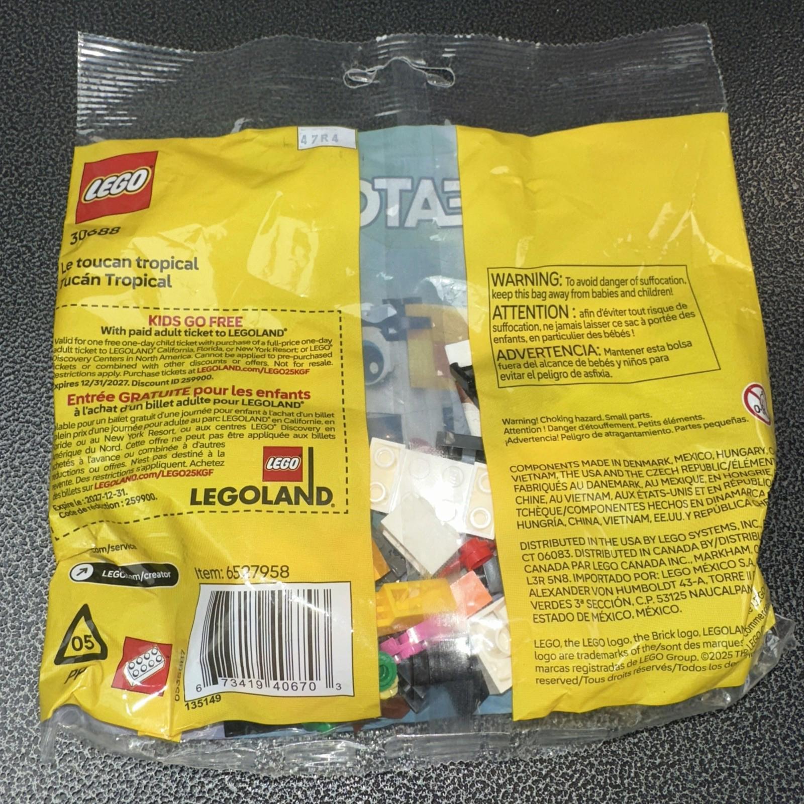 LEGO Creator Tropical Toucan Paper Bag 30688 (SEALED)