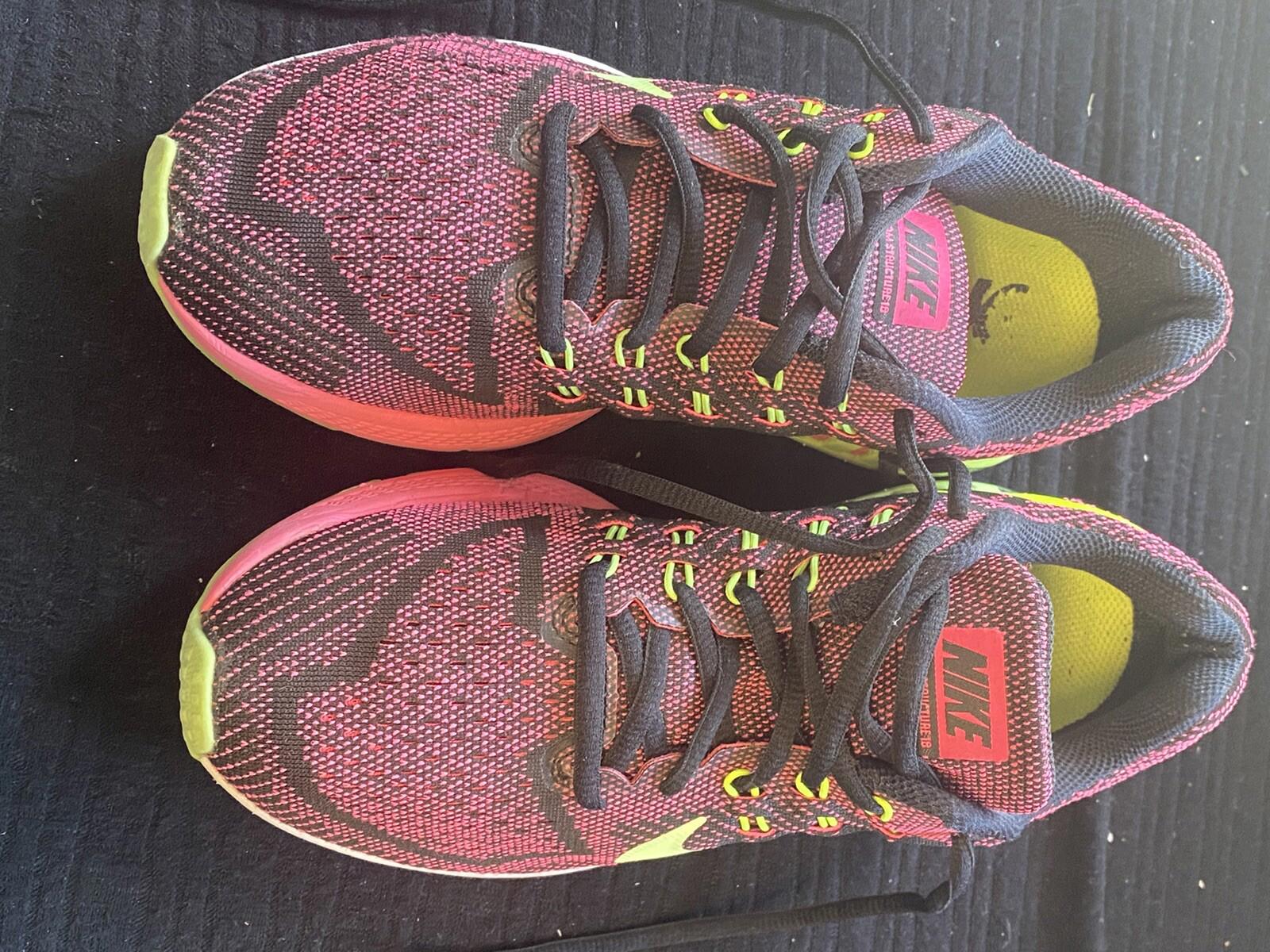 Nike Air Zoom Structure 8 Pink Power Ghost Green Black Volt