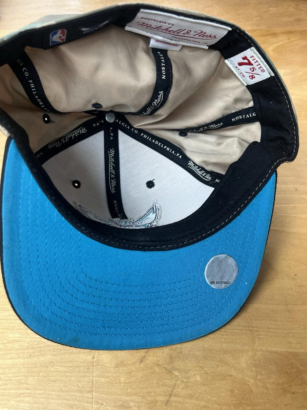 Charlotte Hornets Mitchell And Ness Camo Hat