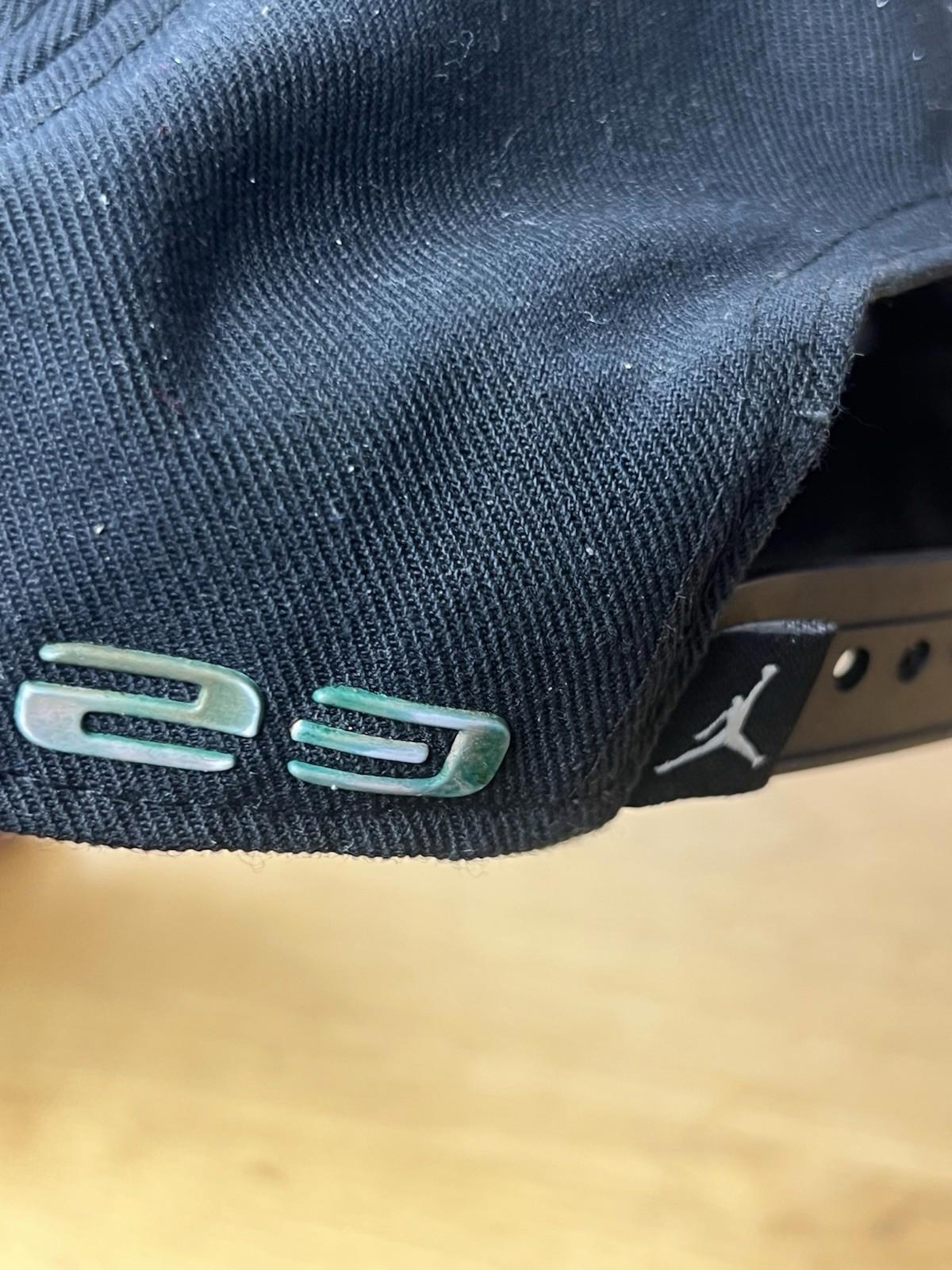 Air Jordan Men Black Leather Brim SnapBack NBA Basketball