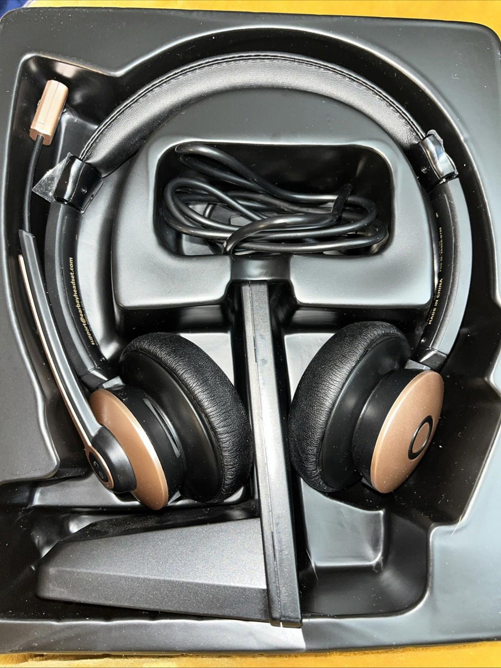 Bluetooth Wireless Headset Mic Work Noise Cancelling Headset