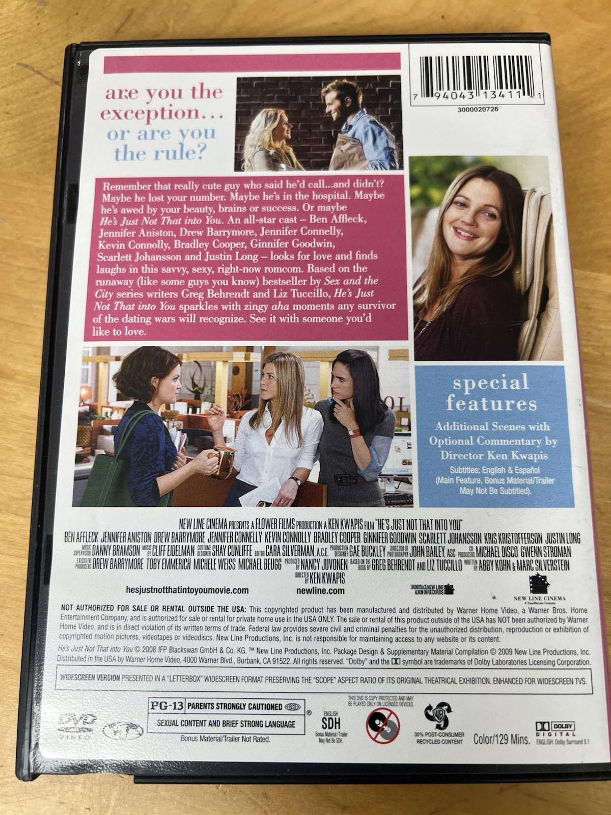 He's Just Not That into You DVD / Ships  Same Day