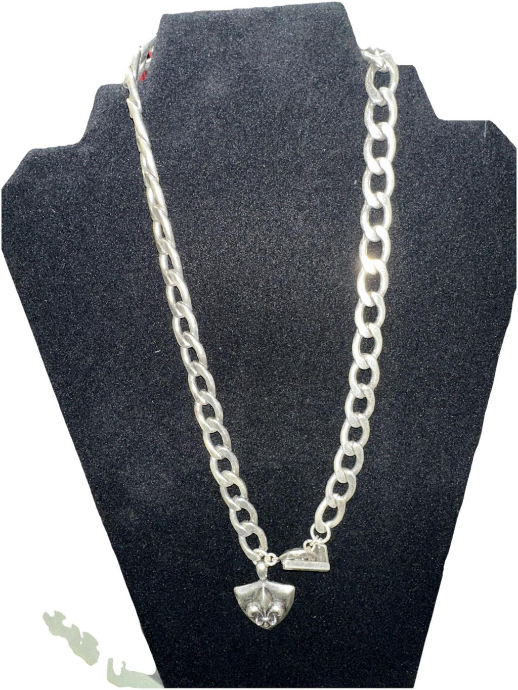 Stigma Silver heavy chain necklace-NWT