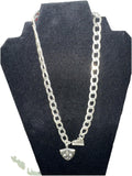 Stigma Silver heavy chain necklace-NWT