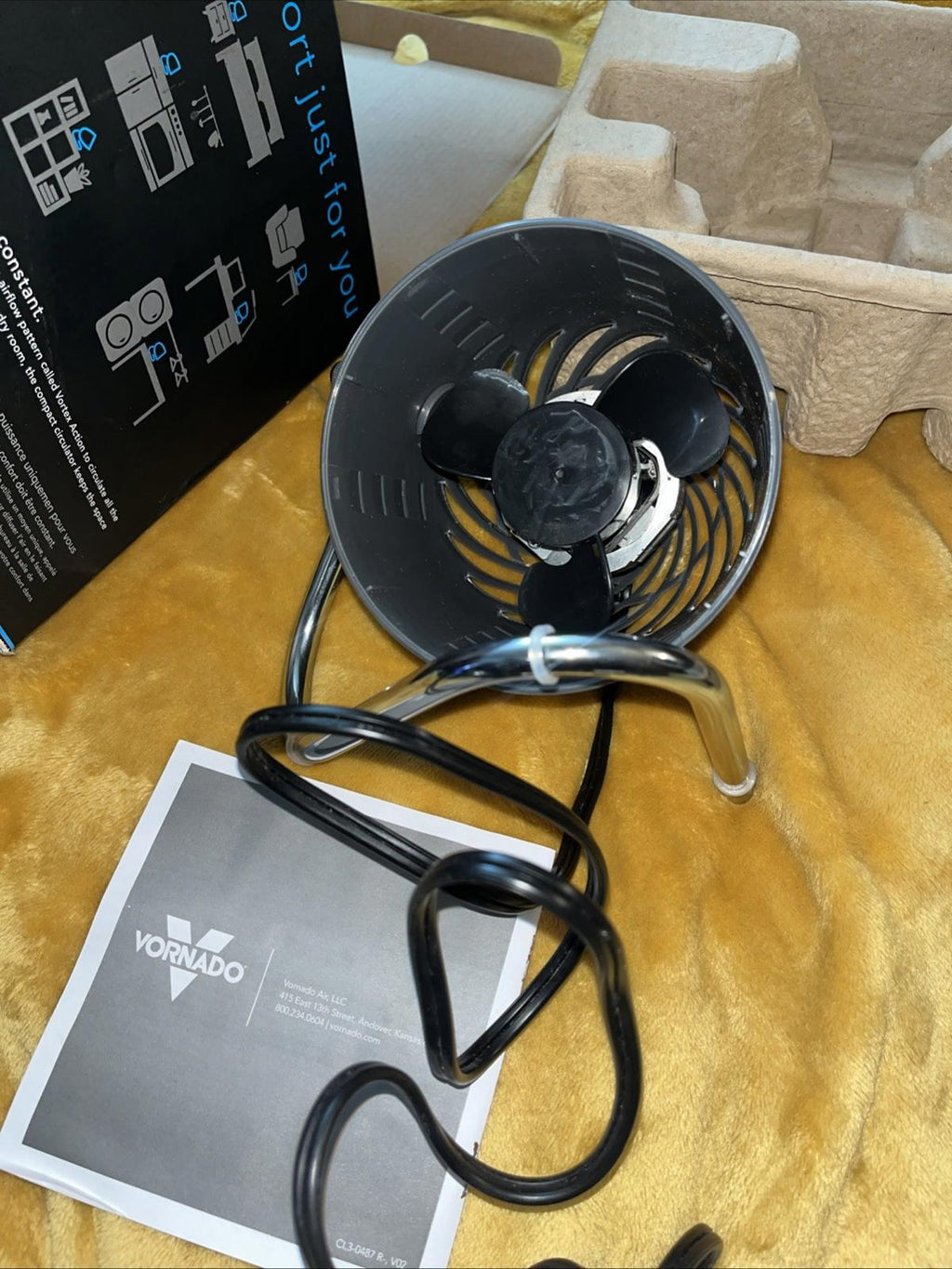 Vornado Pivot 4" Personal Air Circulator Fan Gray CR1028185