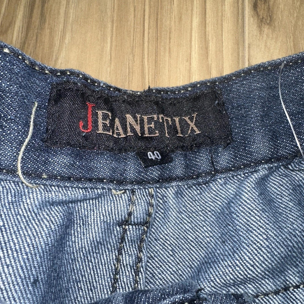 Jeanetix Blue Denim Hip Hop Bermuda Shorts Size 40