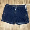 OP Navy Blue White Mesh Lined Swimming Trucks size 46