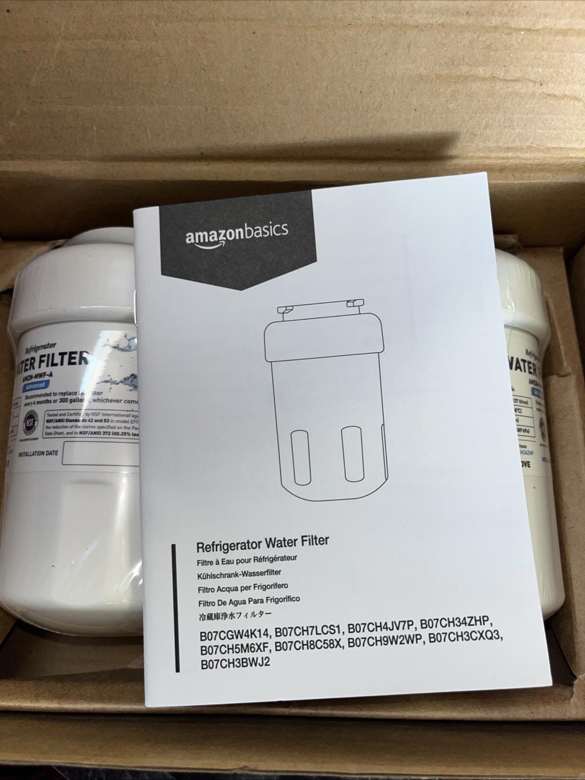 Amazon Basics Replacement GE MWF Refrigerator Water Filter