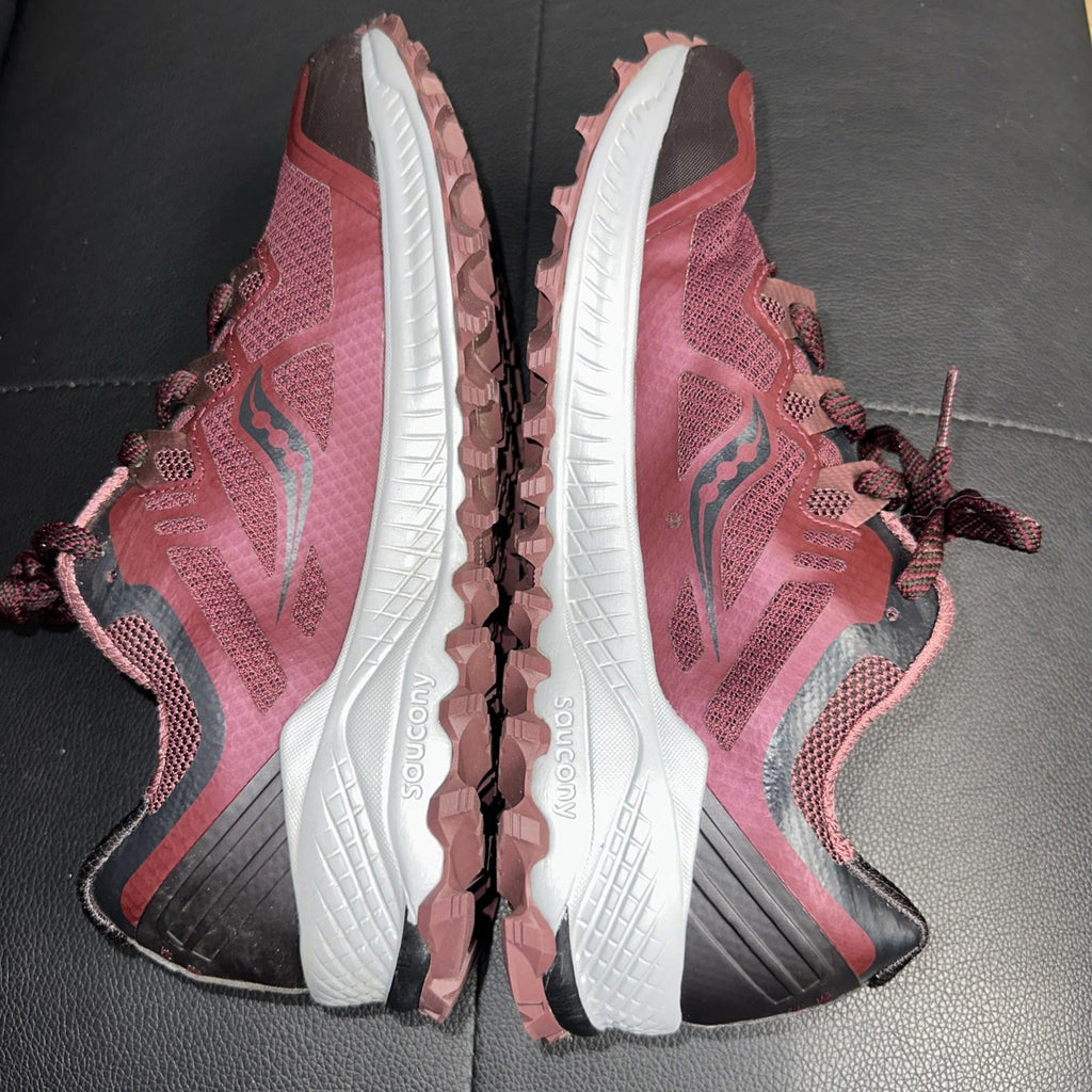 Saucony Women Everun Maroon Trail Running Hiking Shoe Size 9