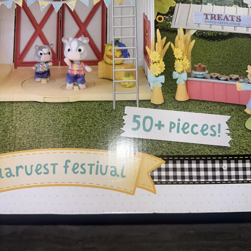 Honey Bee Acres Harvest Festival Playset Barn Over 50 Pieces