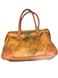 ALVIERO MARTINI 1A CLASSE  Geo Print Leather Handbag Bag