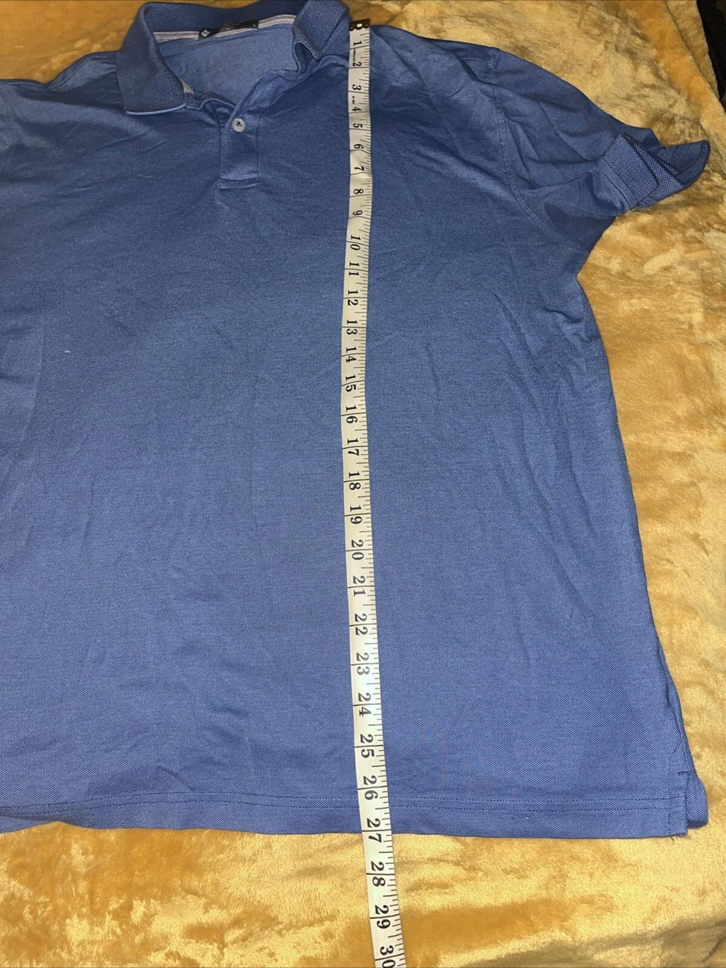 Member's Mark Short Sleeve Polo Shirt Men's Size L Blue