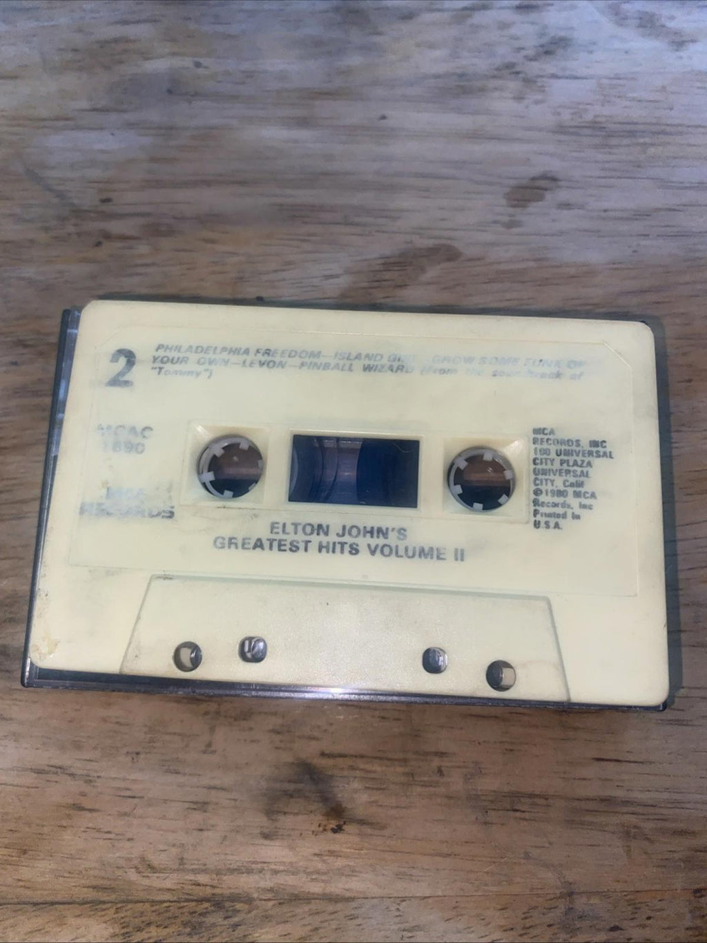 Elton John Greatest Hits Volume II Cassette 1980 MCA