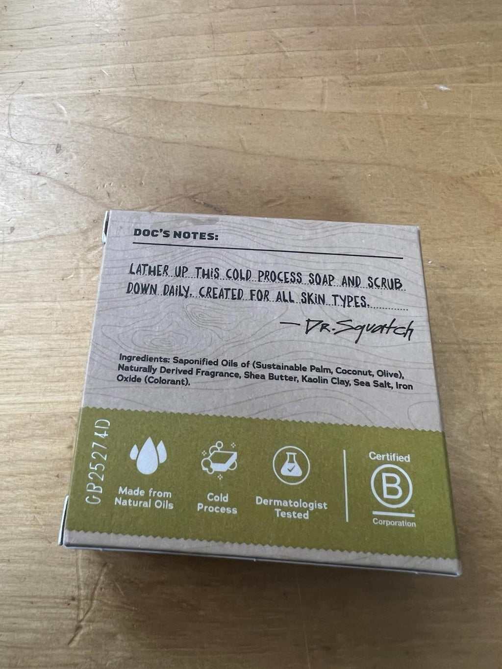 Dr. Squatch Gold Moss Bar Soap