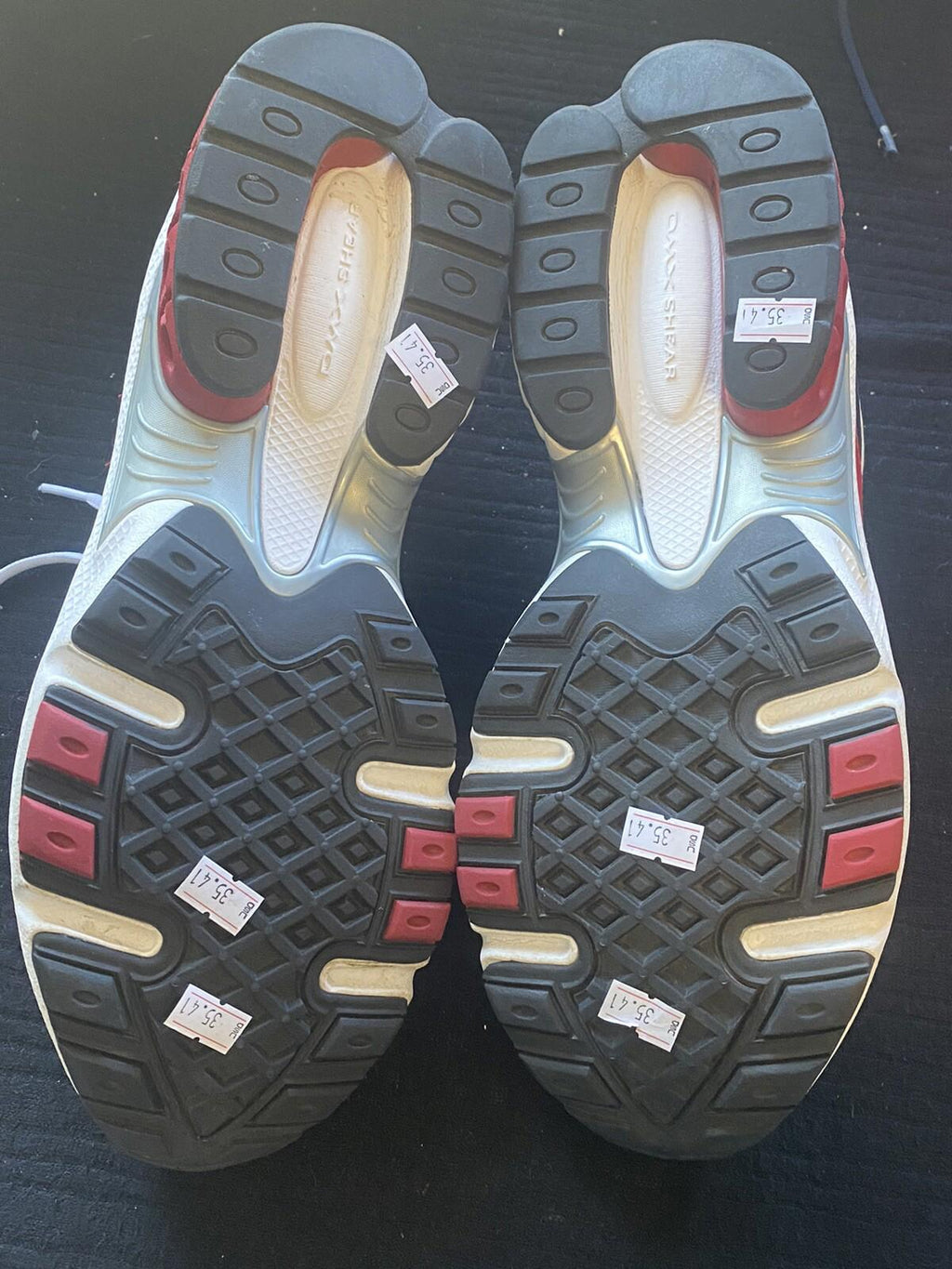 Reebok RB-704 FLU 2-177611 red black white shoes Size 12