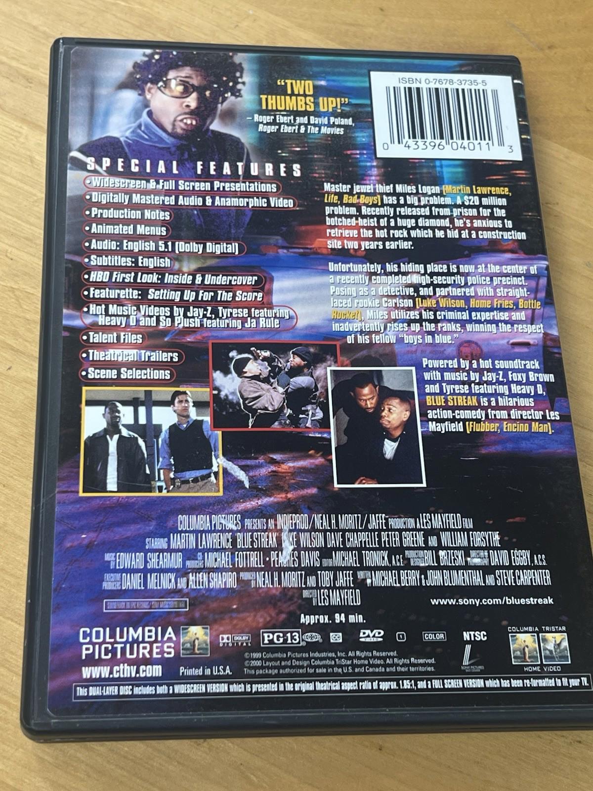Blue Streak Dvd
