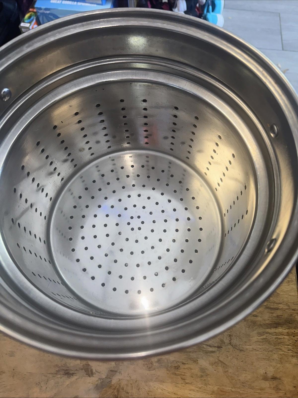 Stainless Steel Multi-Pot lid, Perforated Insert Steamer