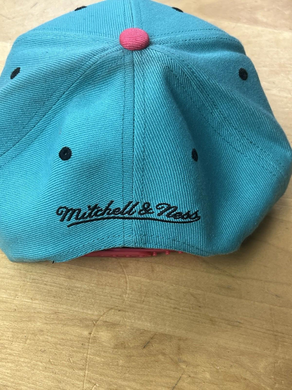 Mitchell Ness San Antonio Spurs Teal Pink Snapback NBA