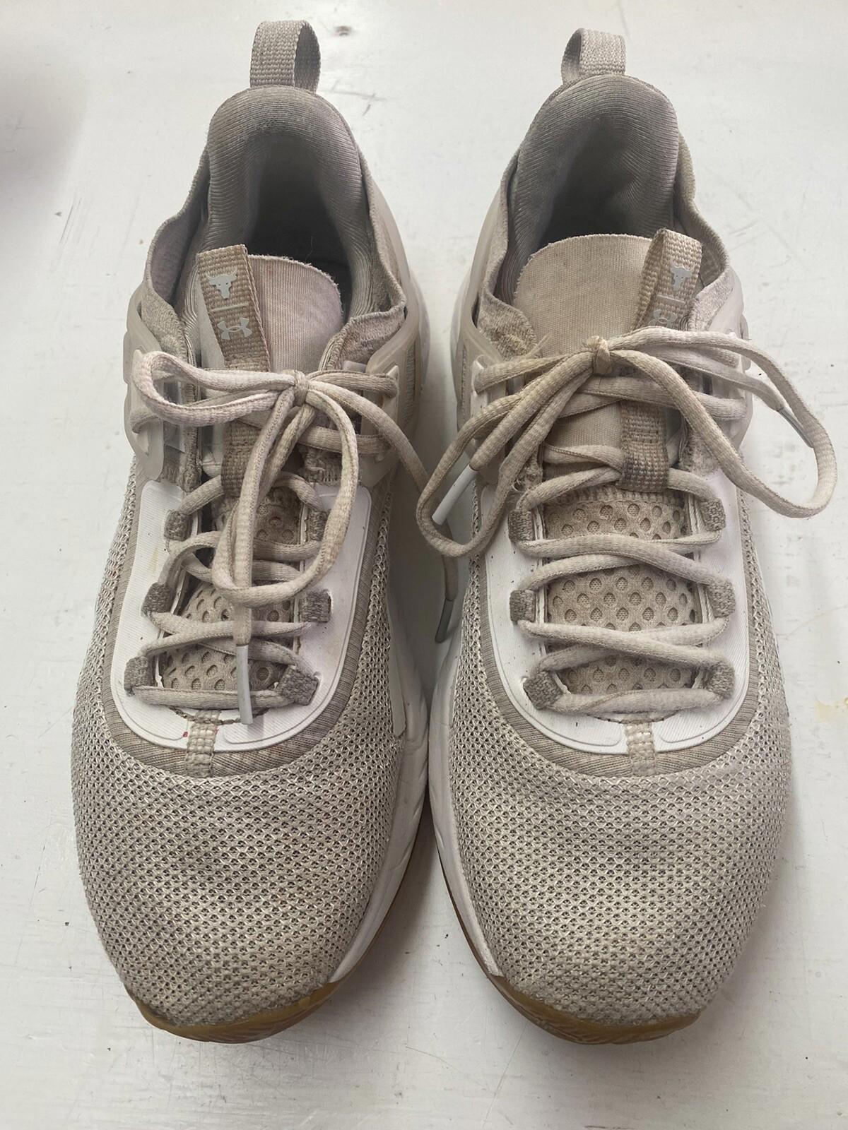 Under Armour Project Rock 5 Men's Size 9.5 Shoes White