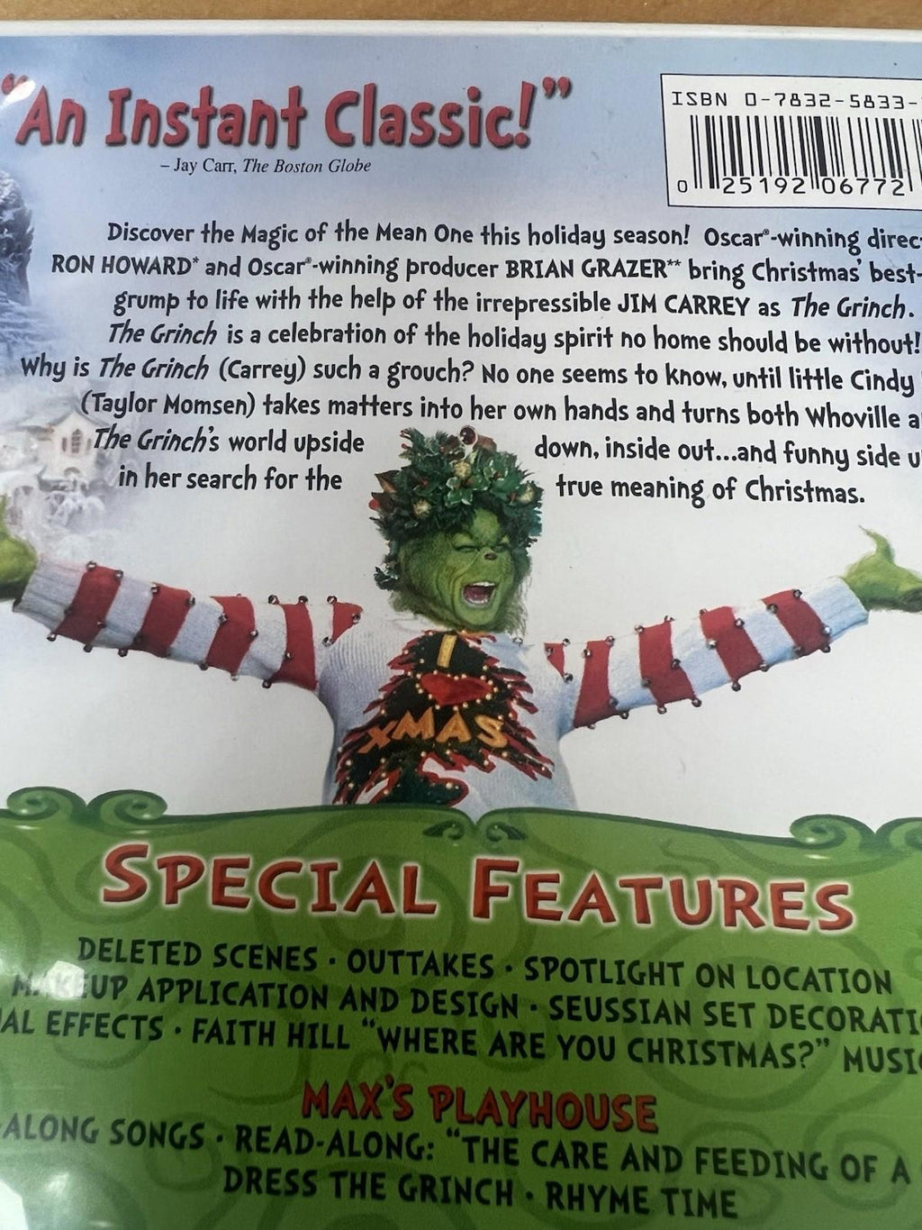Dr. Seuss' How the Grinch Stole Christmas widesceen DVD