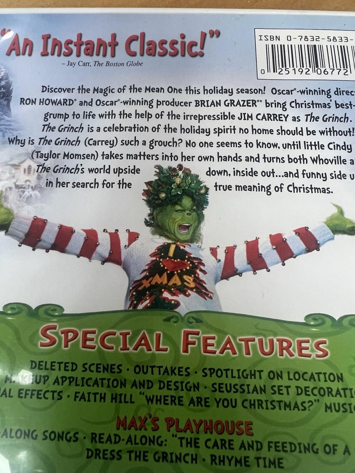 Dr. Seuss' How the Grinch Stole Christmas widesceen DVD