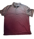 Izod Golf Stretch Burgundy Gray Short Sleeve 2XLT Polo