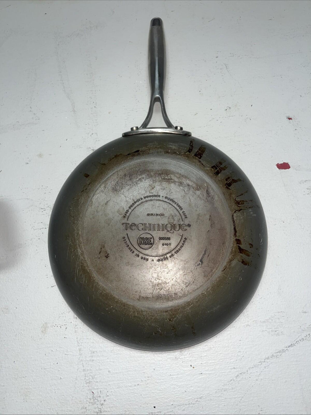 Technique Hard Anodized Nonstick Normal Sides Fry Pan 10"