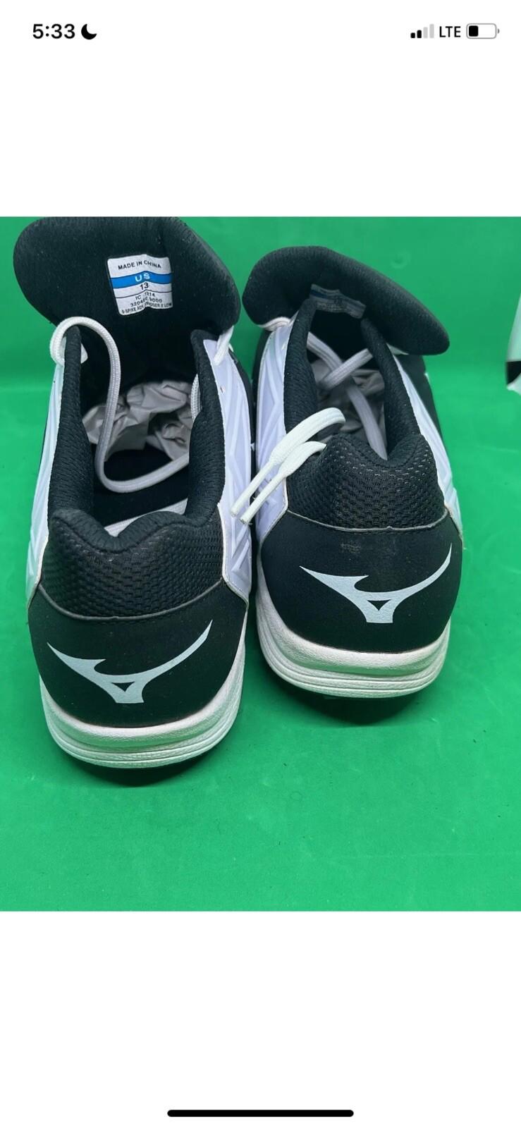 Mizuno Men's 9-Spike Ambition Low Metal Baseball Shoes S 13