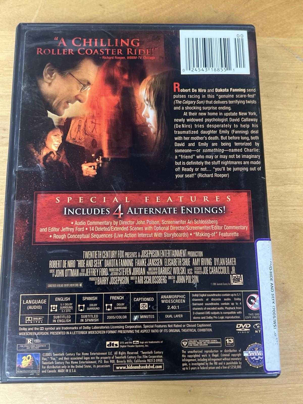 Hide and Seek - DVD - GOOD