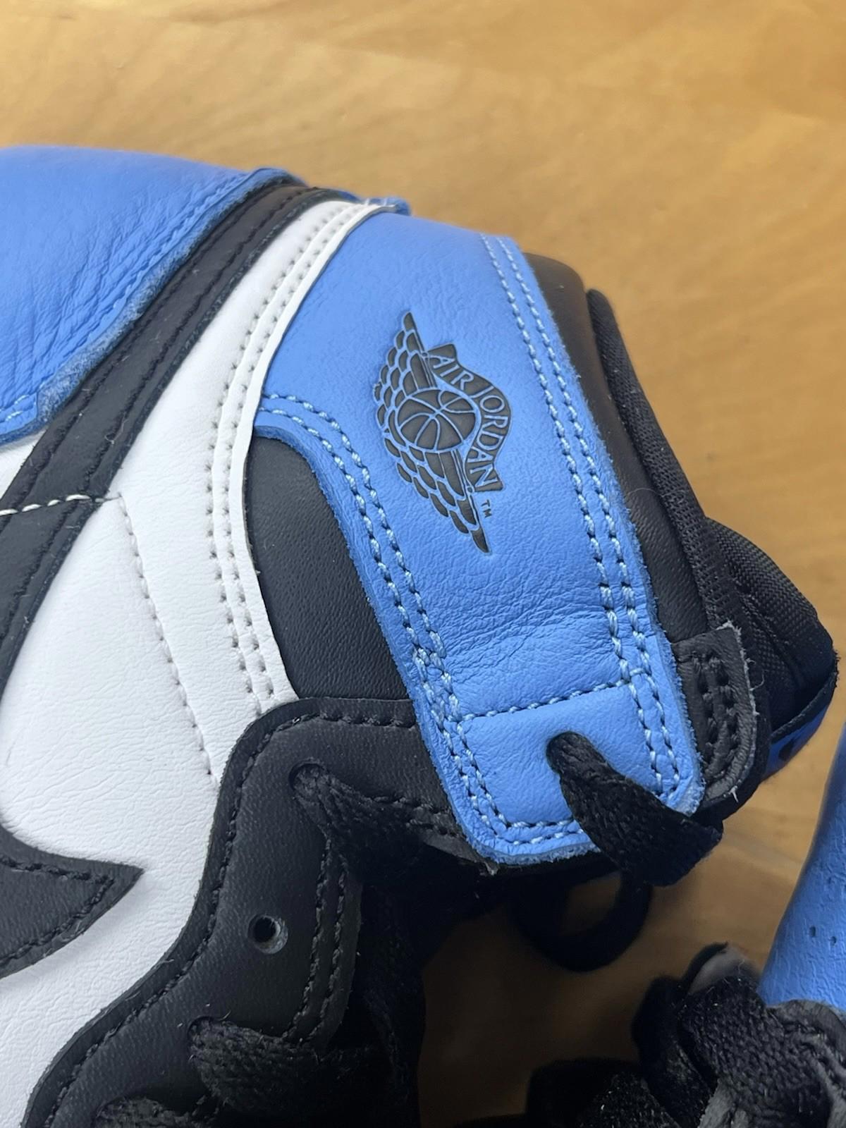 Jordan Air Jordan 1 Mid Shoes Boys  3Y Blue Black Basketball