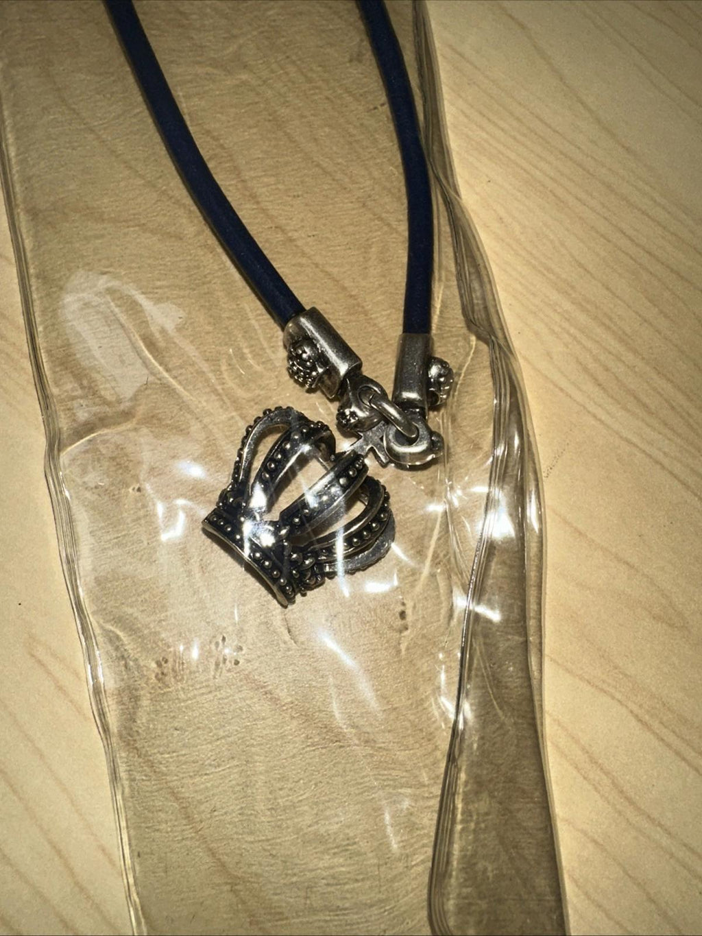Stigma by Kim Min Sun Necklace With Crown Unisex  Blue Band