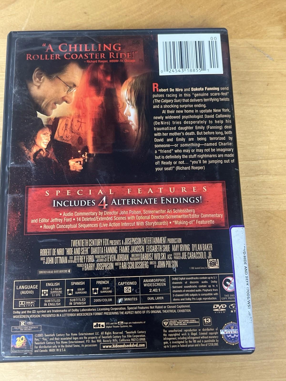 Hide and Seek - DVD - GOOD