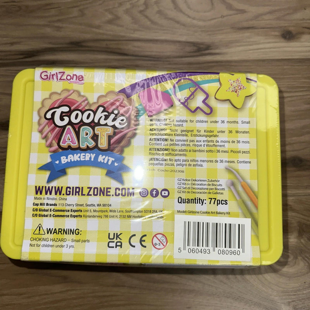 GirlZone Cookie Art Bakery Kit Decorate Cookies Using Sugar