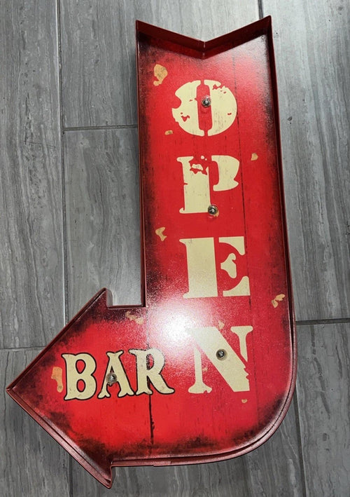 At Home LED Open Bar Wall Art, 15x24 NEW OPEN BOX