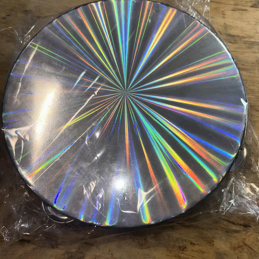 Tambourine 8" Double Row Jingles Synthetic Head Prismatic