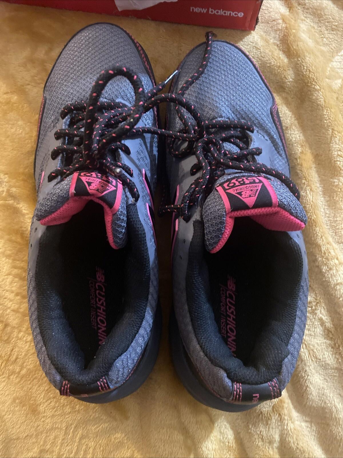 NEW BALANCE WID589T1 WOMEN'S COMPOSITE TOE SAFE GRAY PINK 10