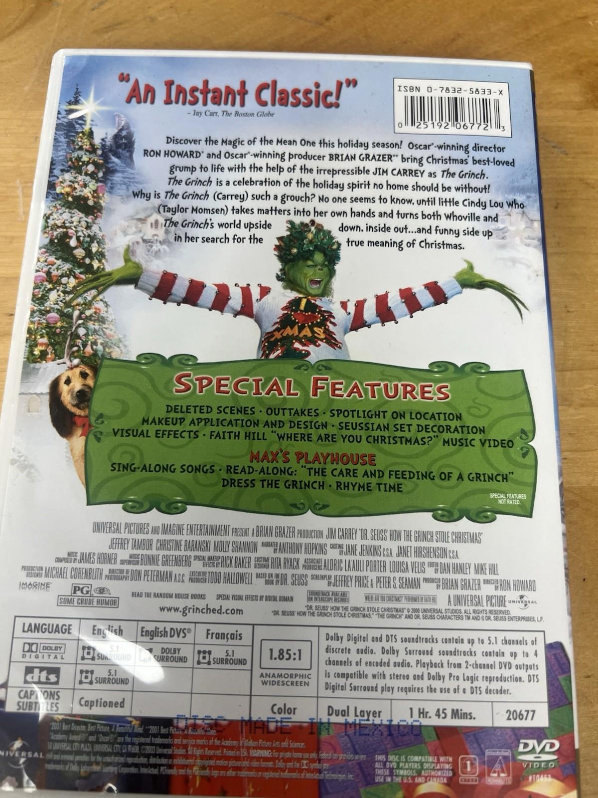 Dr. Seuss' How the Grinch Stole Christmas widesceen DVD