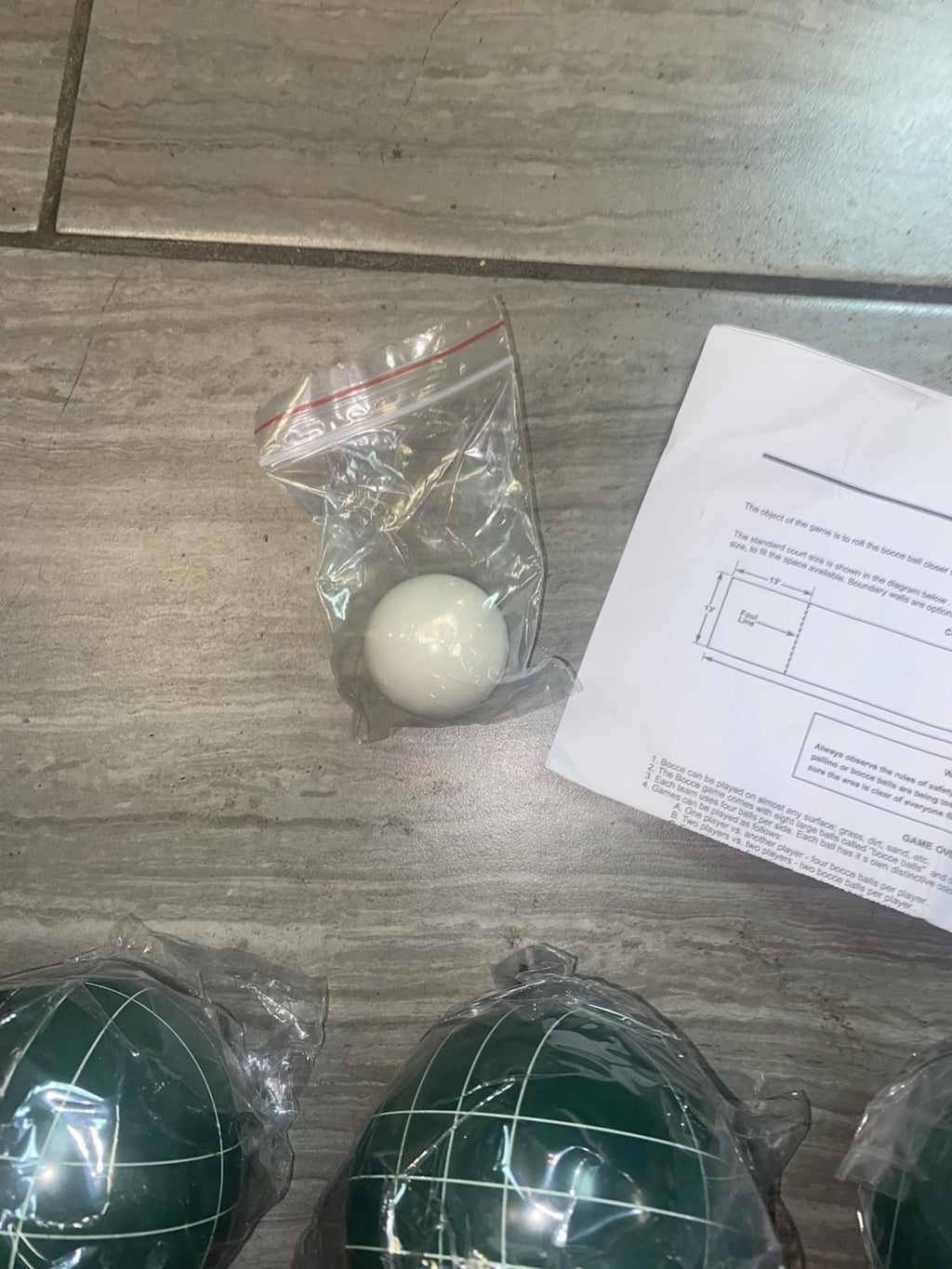 Bocce Ball Set Regulation Size - Lawn Game for Backyard