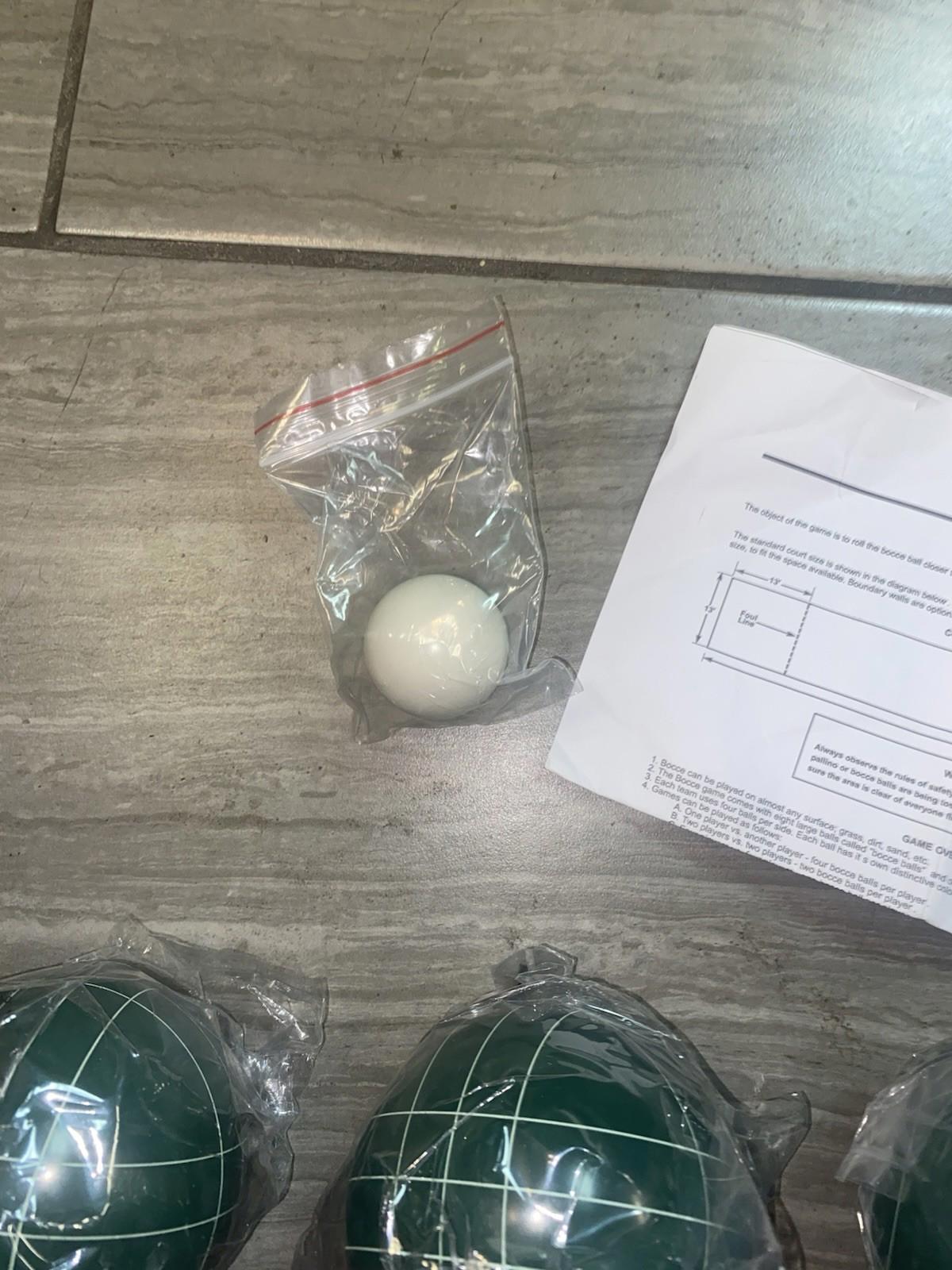 Bocce Ball Set Regulation Size - Lawn Game for Backyard