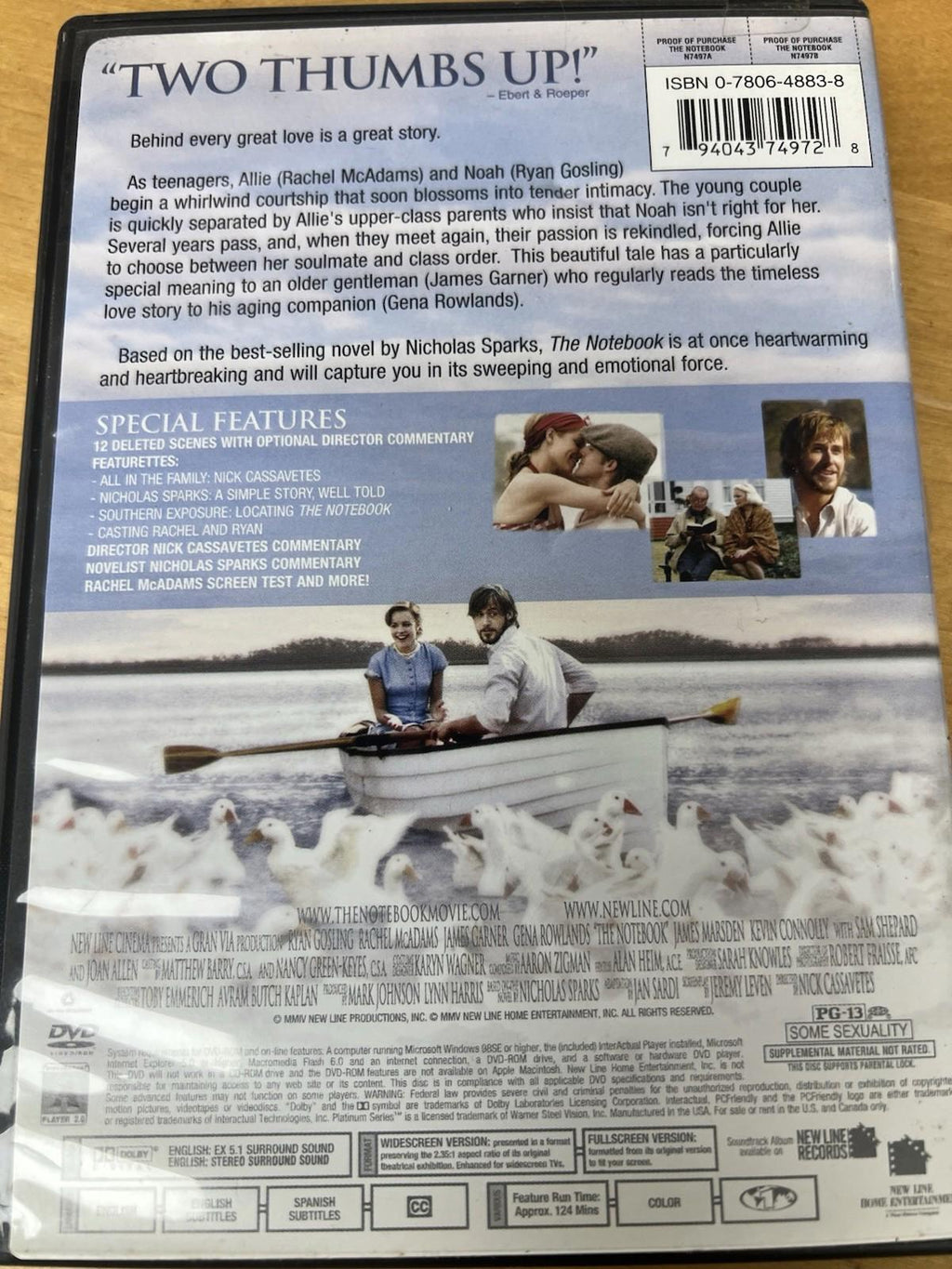The Notebook (DVD, 2004)