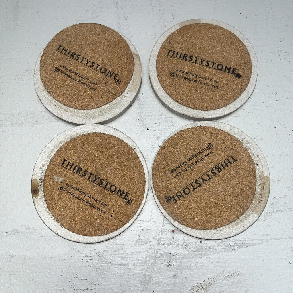 THIRSTYSTONE SANDSTONE 4 COASTERS Grand Canyon Made In USA