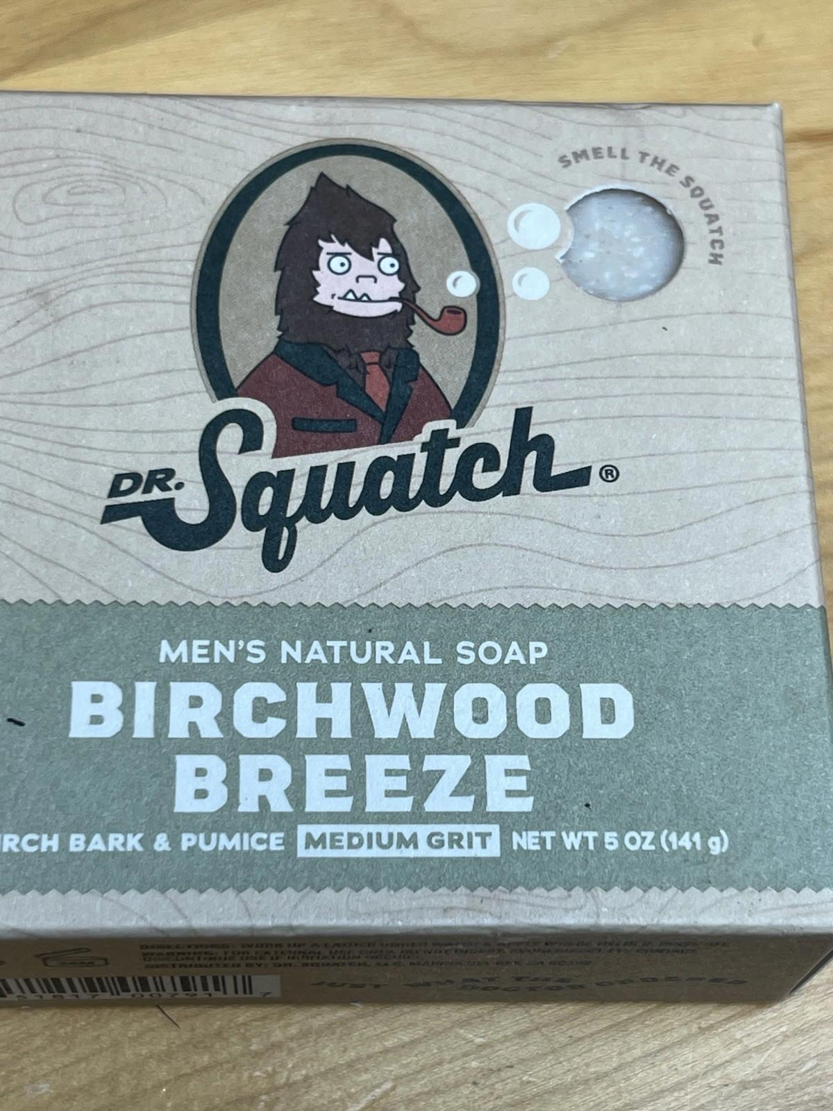 Dr. Squatch Birchwood Breeze All Natural Soap Men Medium