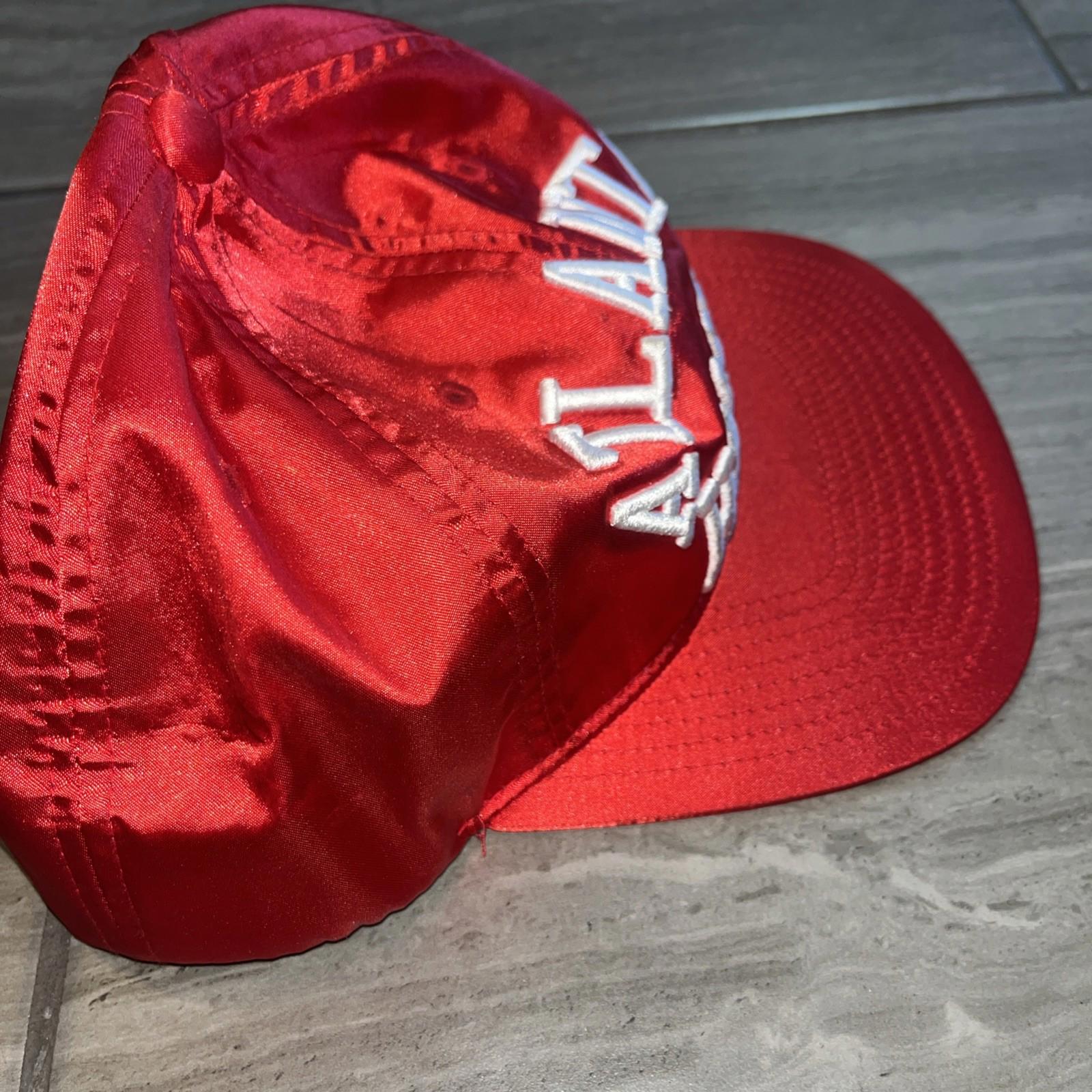 Mitchell Ness Metallic Red Atlanta Hawks SnapBack Hat