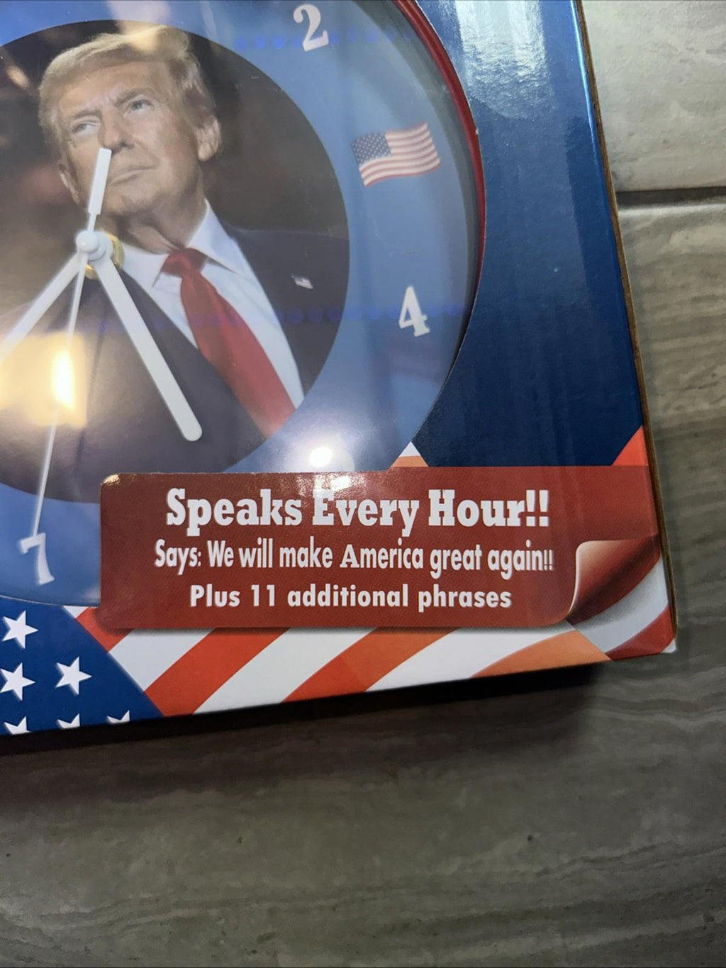 Talking Trump Wall Clock We Will Make America Great Again