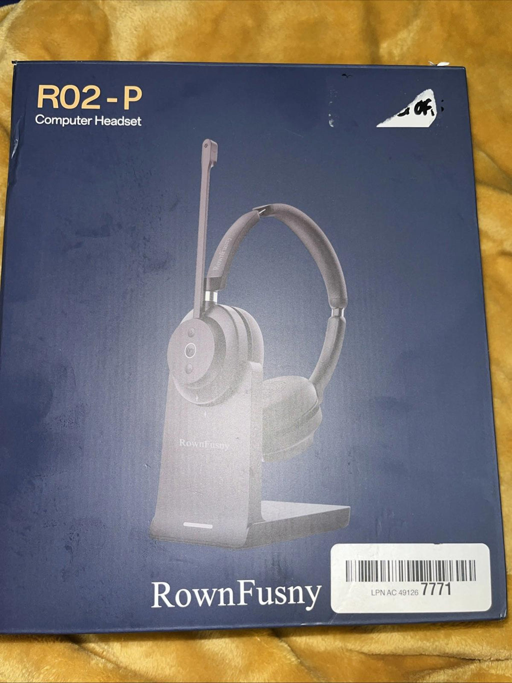 Bluetooth Wireless Headset Mic Work Noise Cancelling Headset