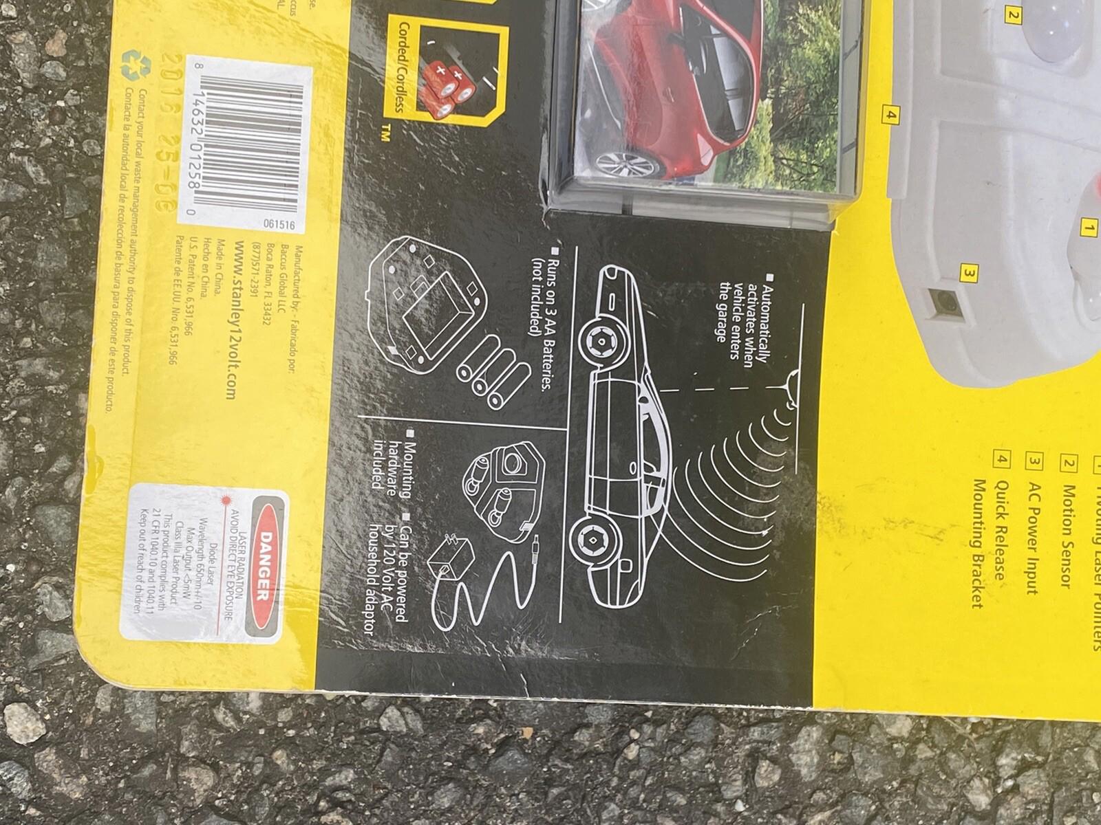 NEW Stanley Accupark Garage Parking 2 Car Laser Parking
