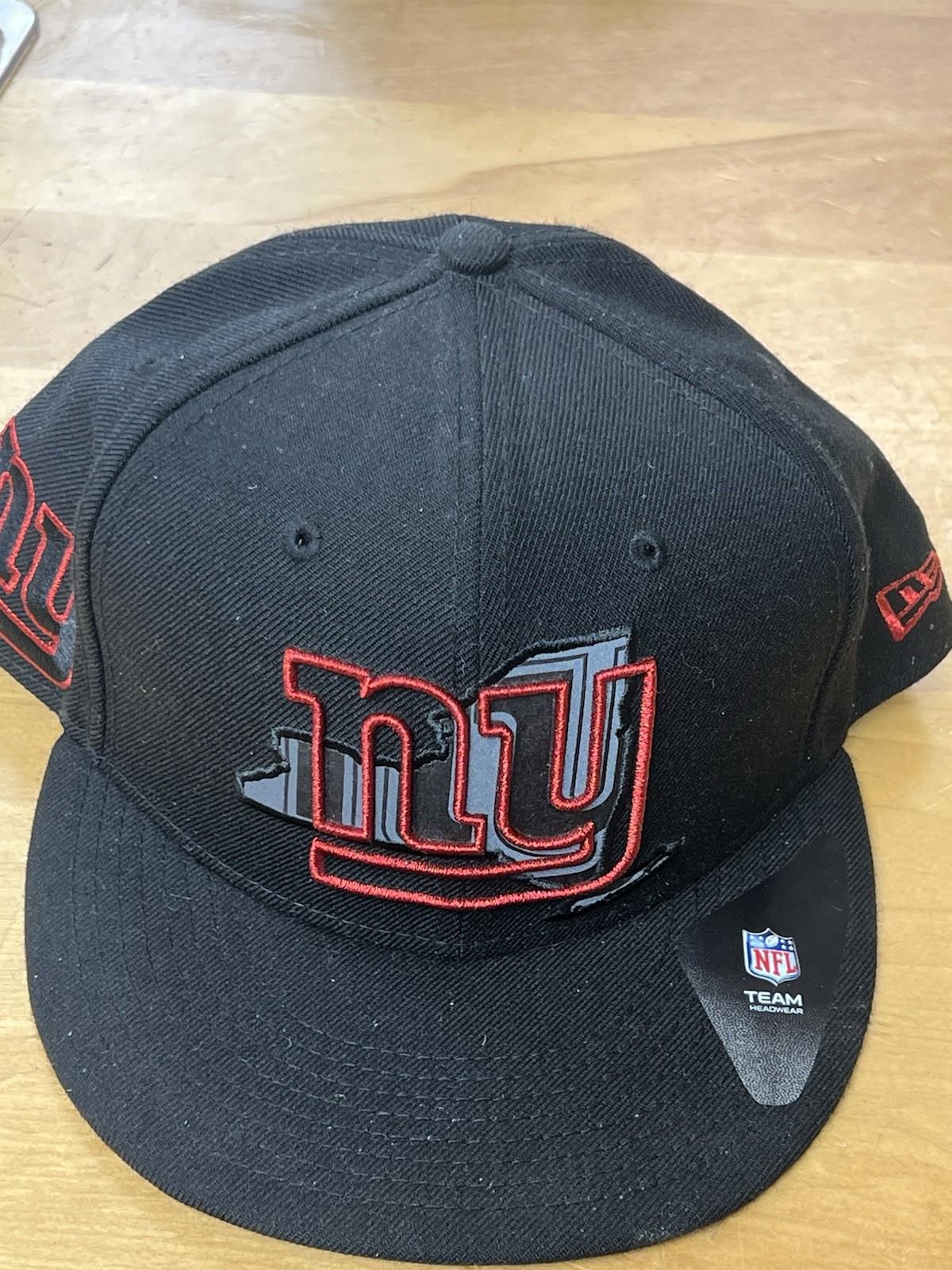 New York Giants Hat Cap Black 7  3.4 Fitted New Era 59Fifty NFL State Profile